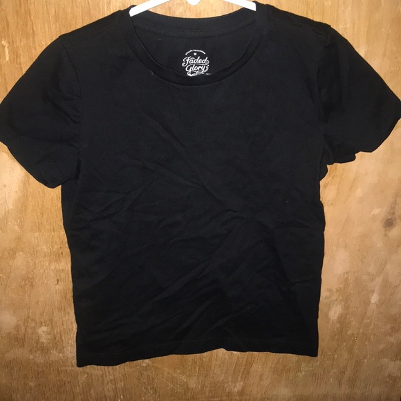 boys plain black t shirt